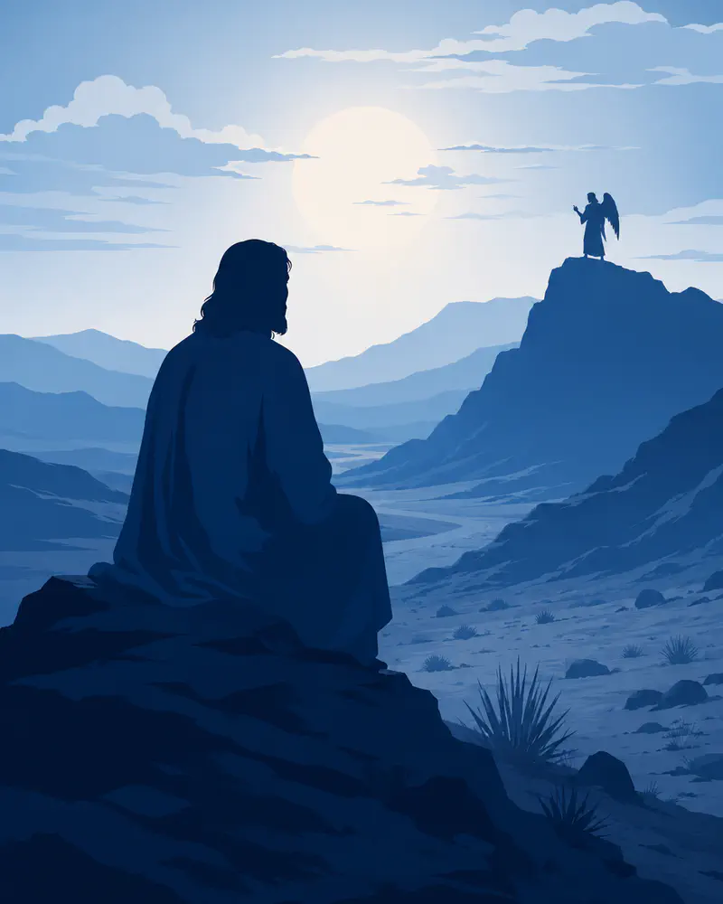 Die Versuchung Jesu - Mrk 1, 12-13