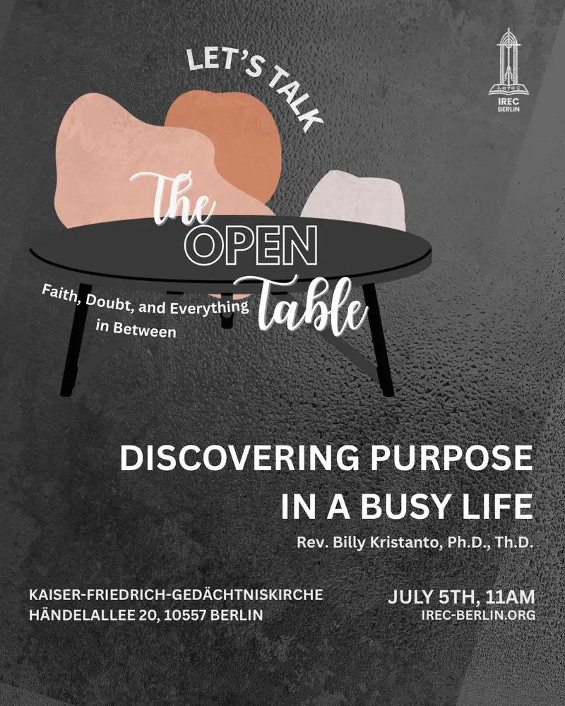 Open Table: Discovering Purpose in a Busy Life